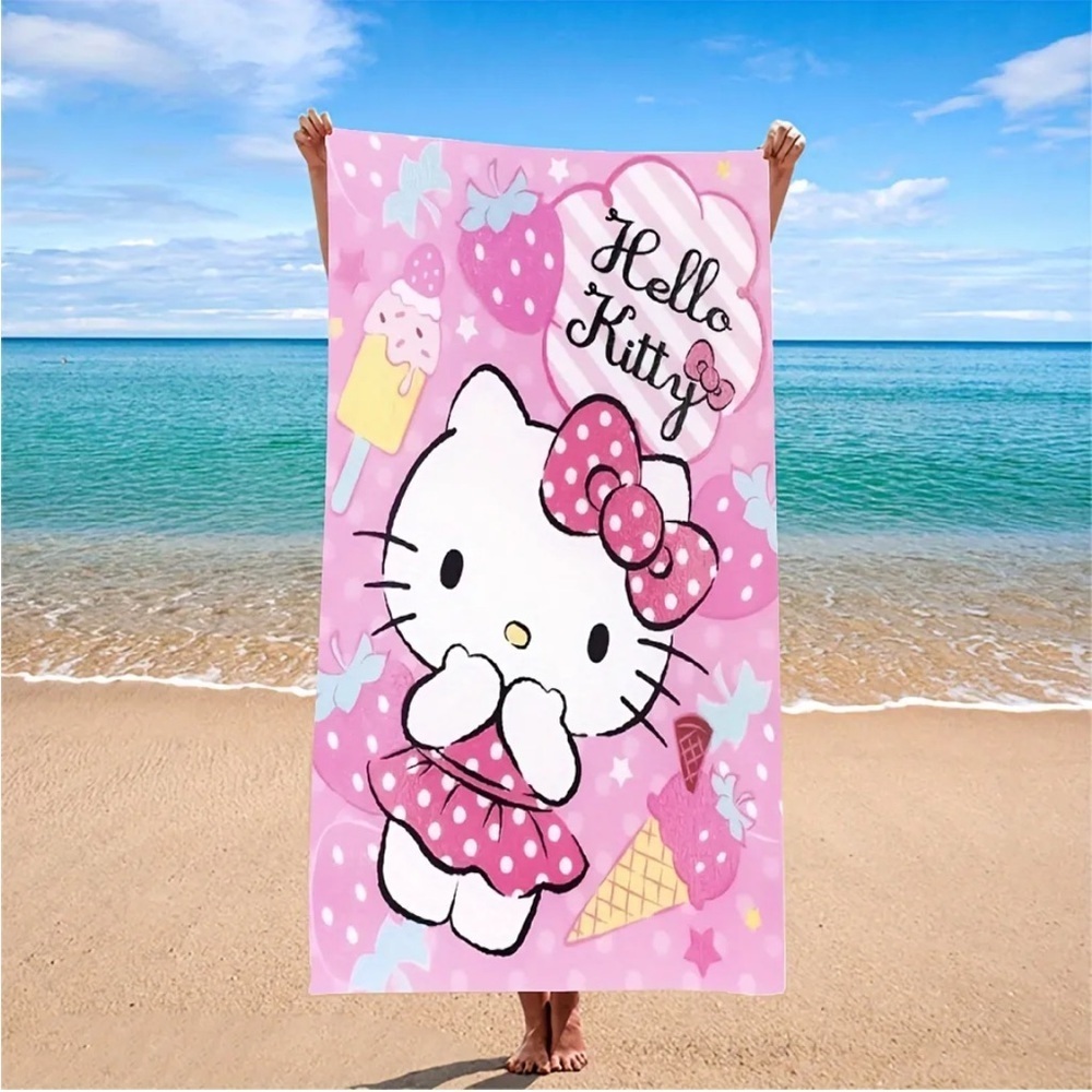 Hello Kitty Pink Beach Towel